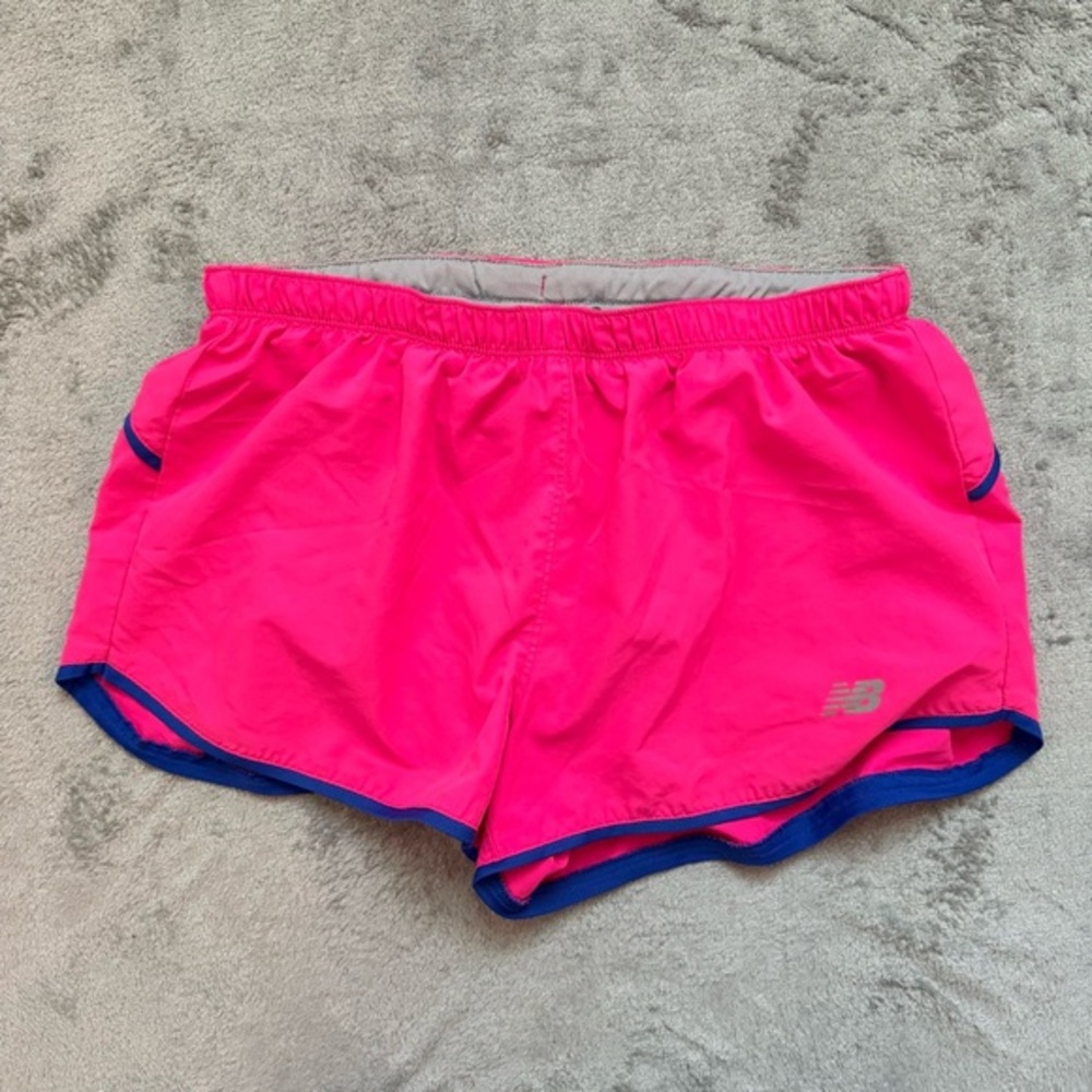 New Balance Pink Lined Running Shorts - Size Small